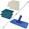 Kleen Handler Cleaning Pad Bundle with Pad Holder & Extension Handle, Heavy Duty & Light Duty Combo KHMS-SPH-SSCP-MSCP-EH-8FT-1 - alternate 1